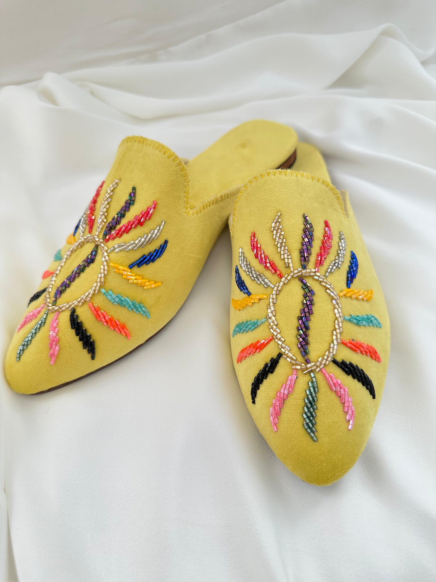 babouches à perles NADIABENSHOP