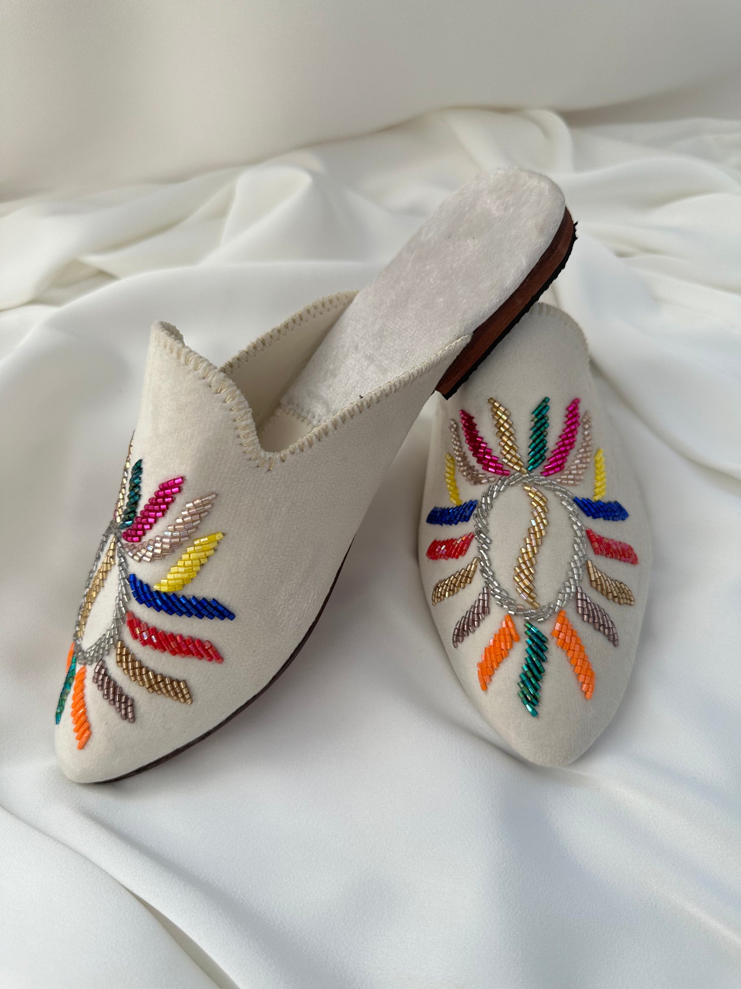 Babouches à perles NADIABENSHOP