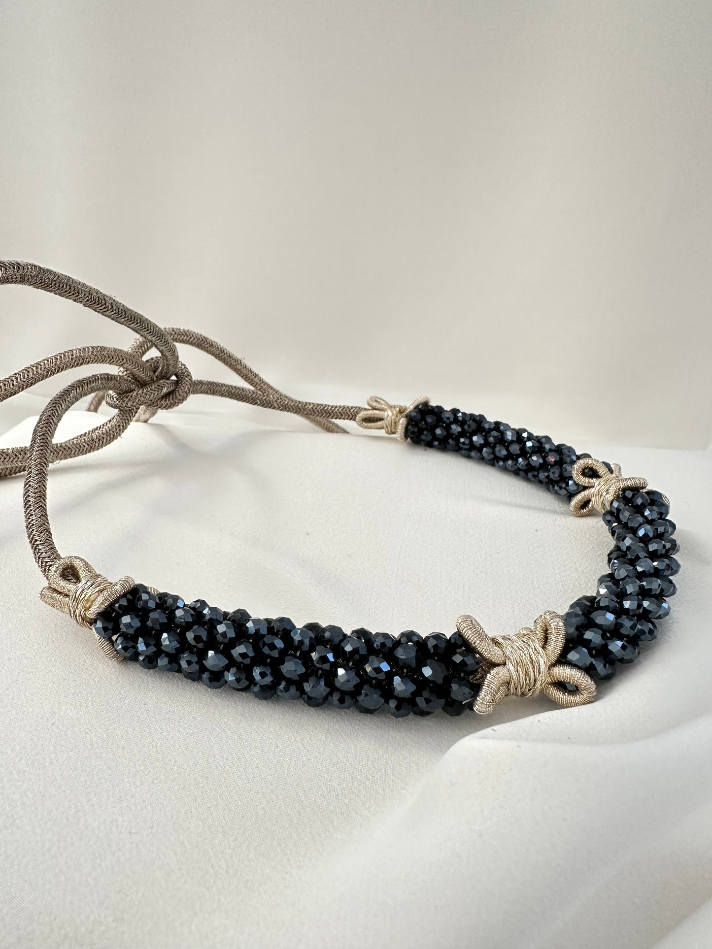 Ceinture perlée à Nouer NADIABENSHOP