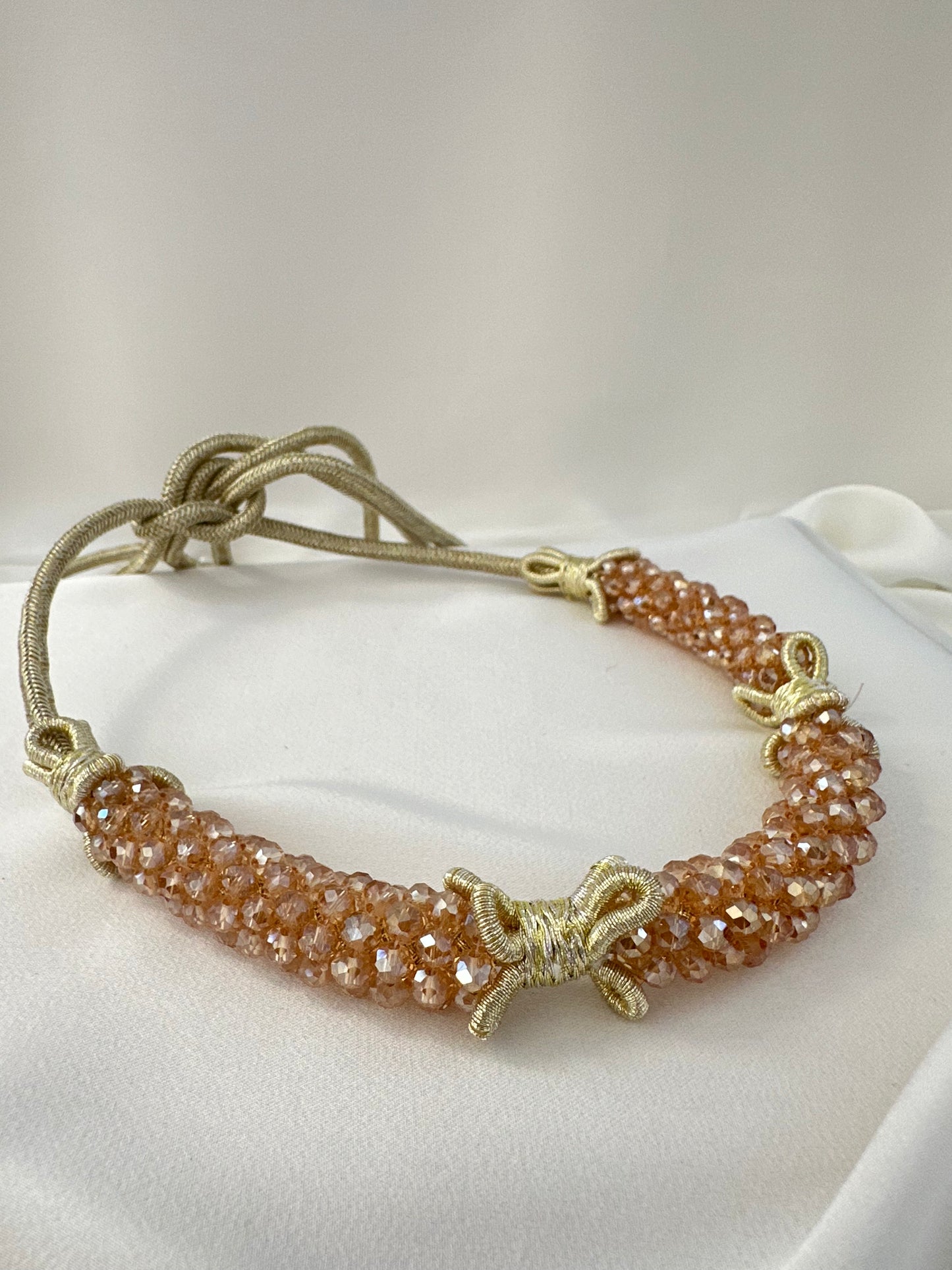 Ceinture perlée à Nouer NADIABENSHOP