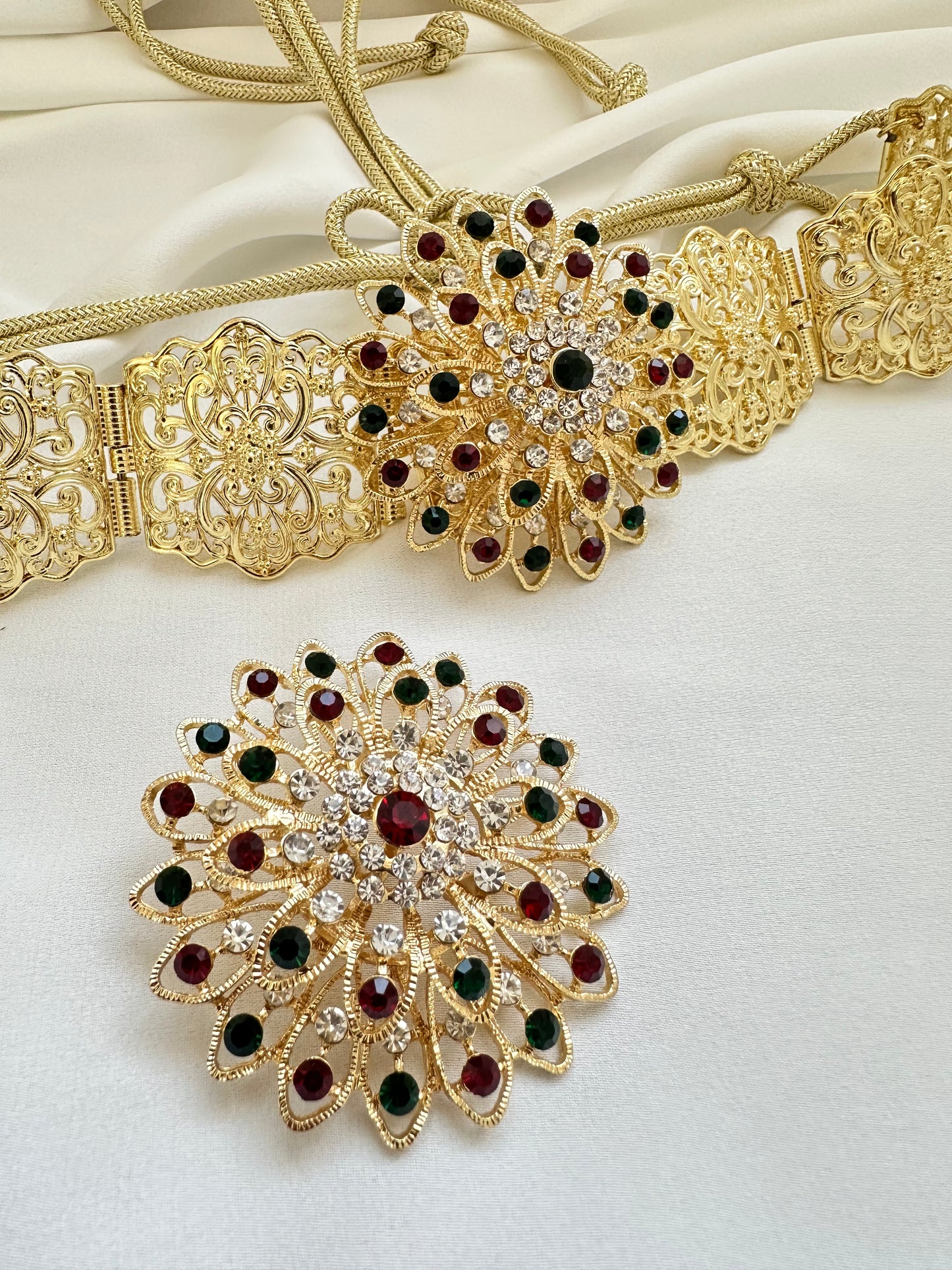 Ceinture à Nouer et Broche NADIABENSHOP