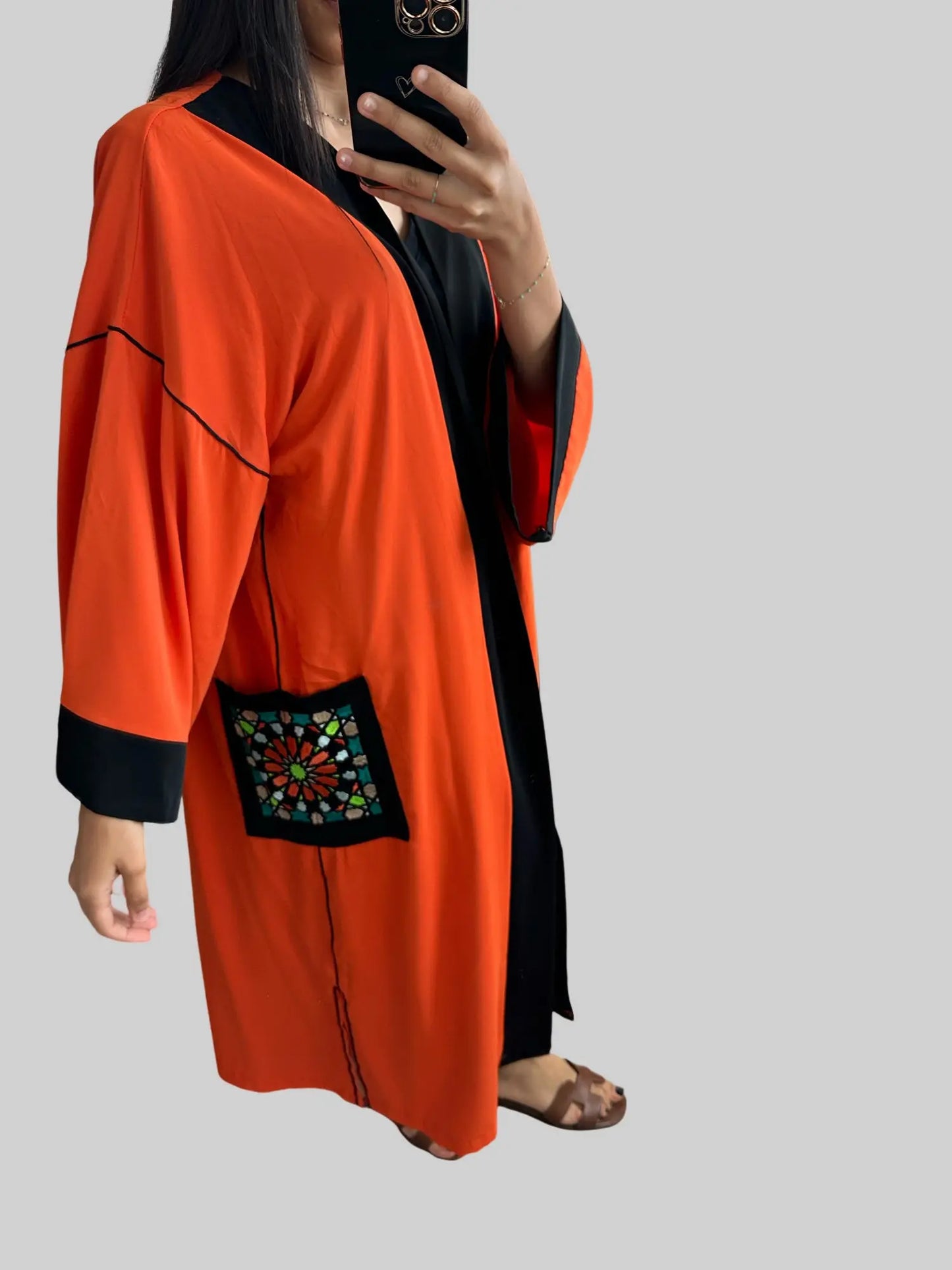 Kimono à poches bordées taille unique NADIABENSHOP