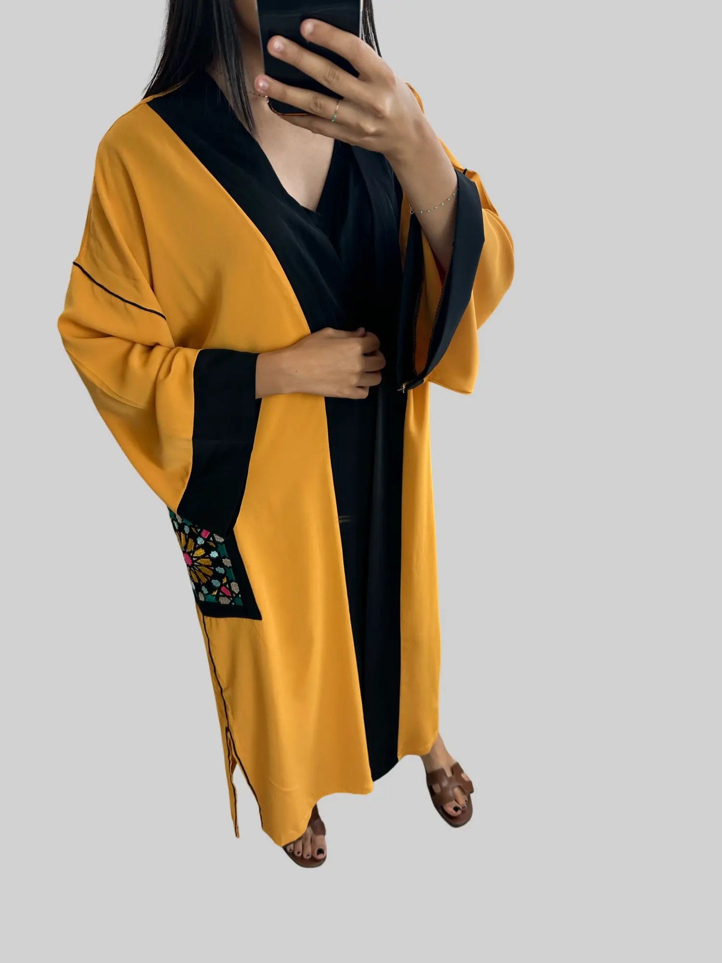 Kimono à poches bordées taille unique NADIABENSHOP