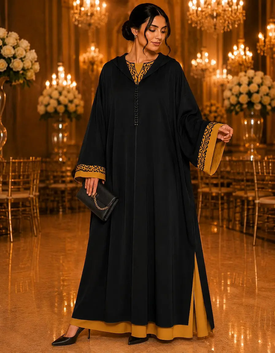 Caftan & Jellaba Élégante Femme – Robe Marocaine Chic et Fluide NADIABENSHOP