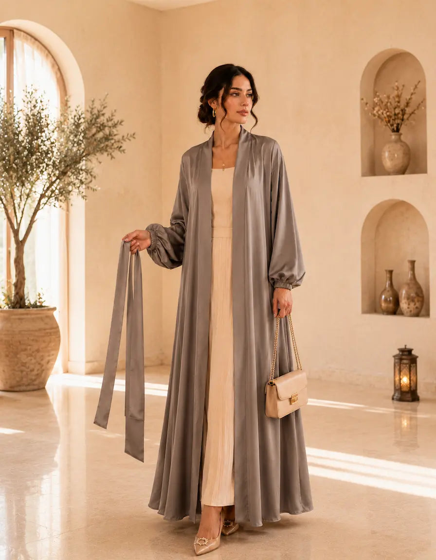 Kimono Satin – Élégance Orientale NADIABENSHOP